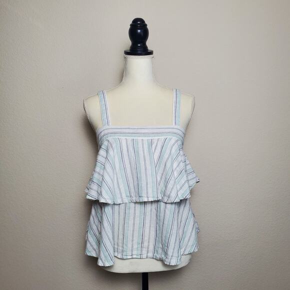 Abound Tiered Striped Top Small - Picture 1 of 7